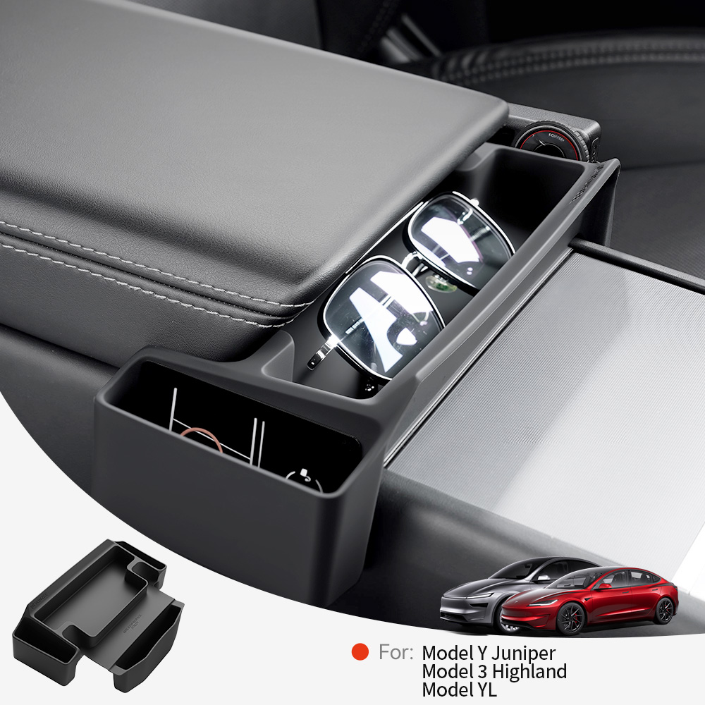 Tech Car Accessories - Boîte de rangement pour accoudoir de