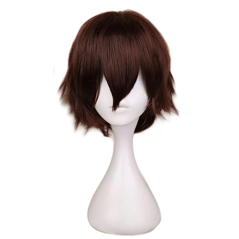Tech Accessories For Men - Perruque courte marron foncé pour Costume