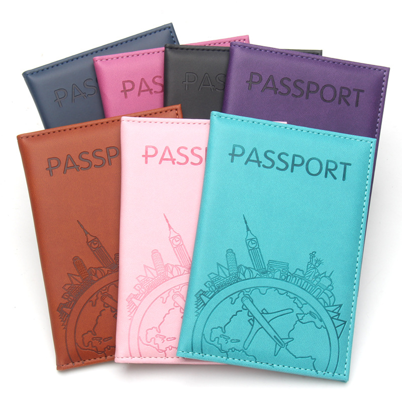 Tech Accessories For Travel - Porte-passeport imprimé vol mondial, couverture de