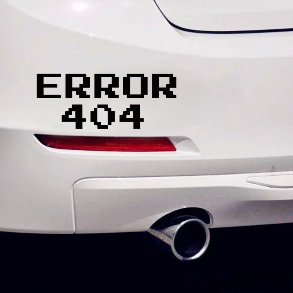 Trending Tech Accessories - Autocollant de voiture « Error 404
