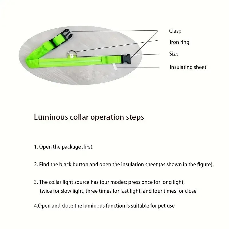 Nylon LED nuit sécurité cligno - Tech Dog Accessories avis et prix