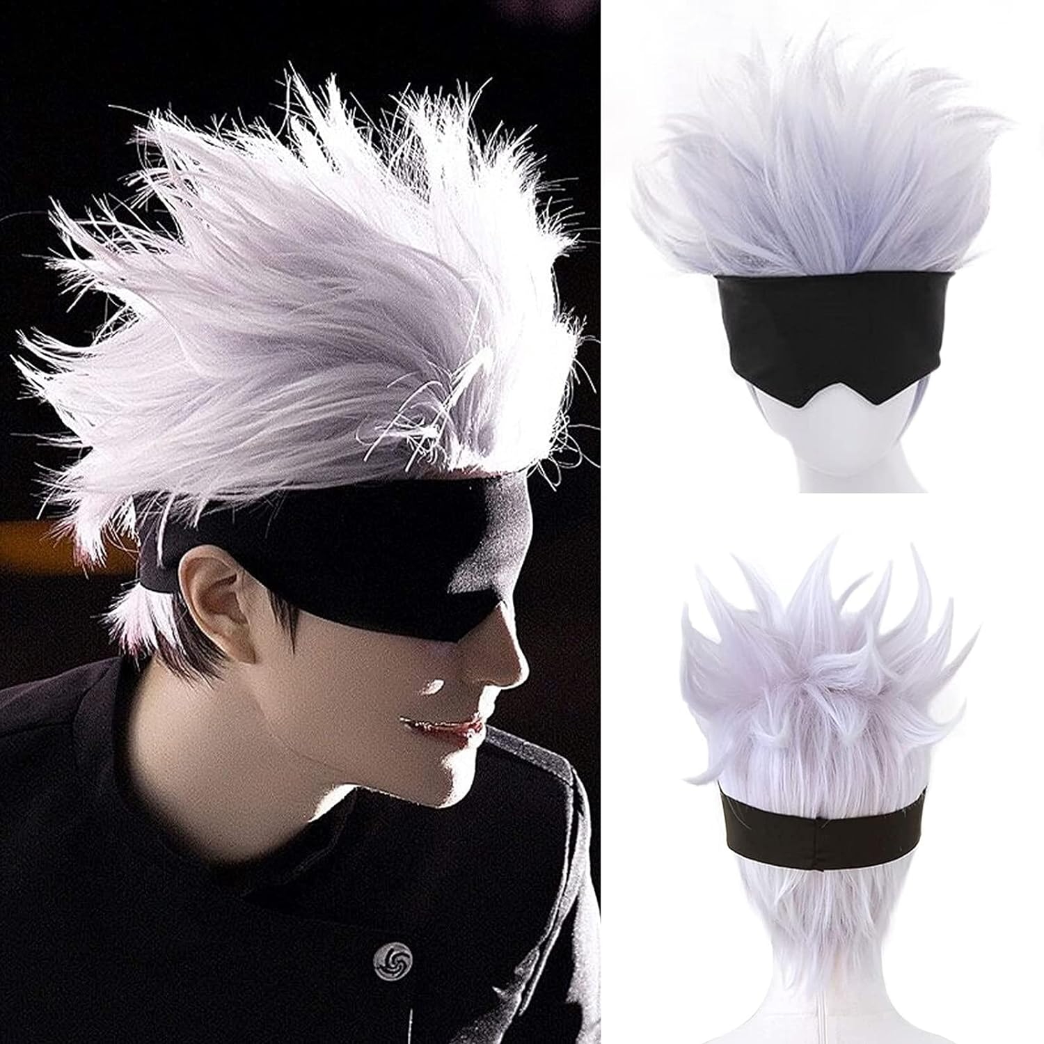 Perruque de Cosplay Courte et  - Tech Accessories For Men avis et prix