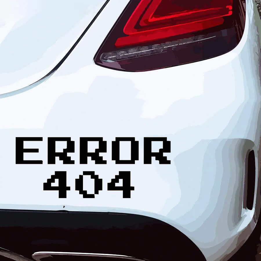 Autocollant de voiture « Error - Trending Tech Accessories avis et prix